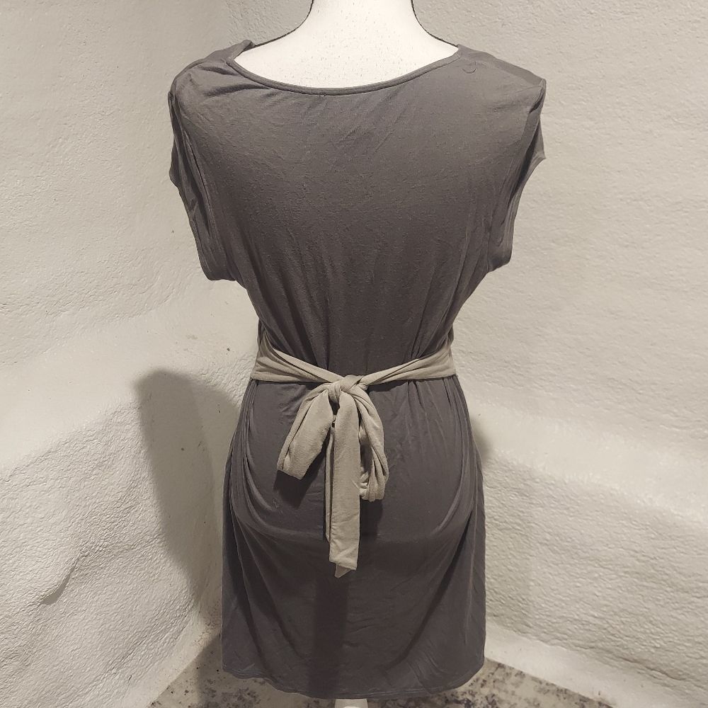 WHITE House Black Market Dress Gray Womens Size Medium - Picture 5 of 6